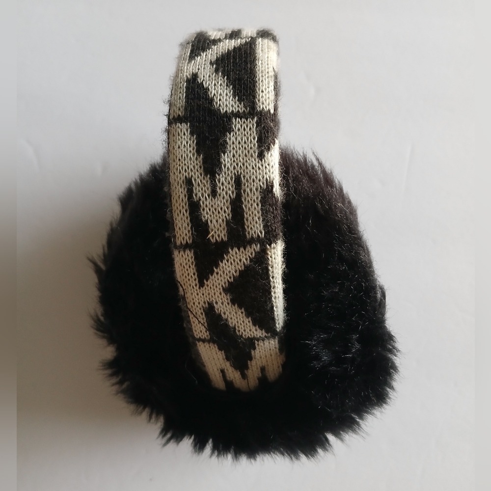Michael Kors Black and White Earmuffs